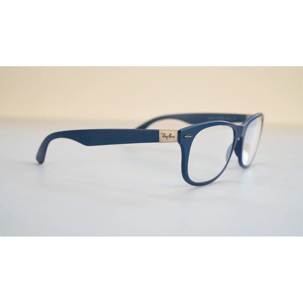 Ray-Ban Glasses Frames LITEFORCE RB4207 6015/8G Navy Blue 55-17 3N Made In Italy